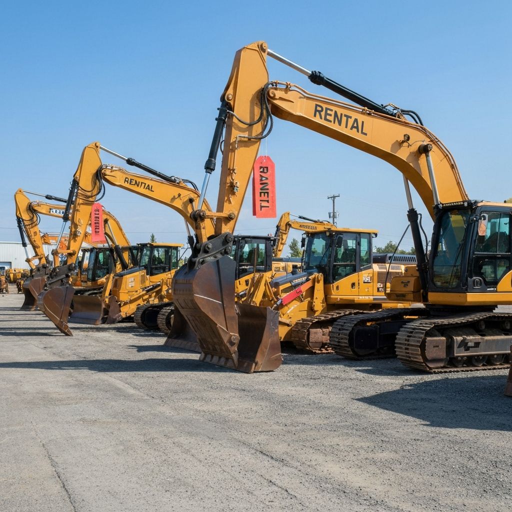 Equipment rental yard